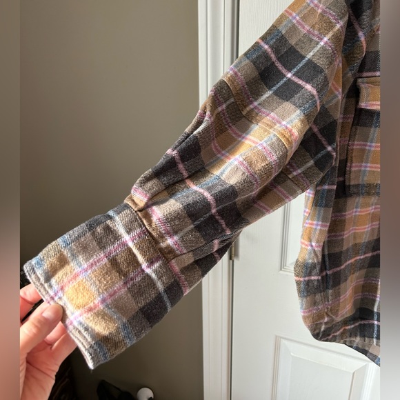 ZARA Shirt/ Shacket Plaid Flannel - Picture 9 of 10
